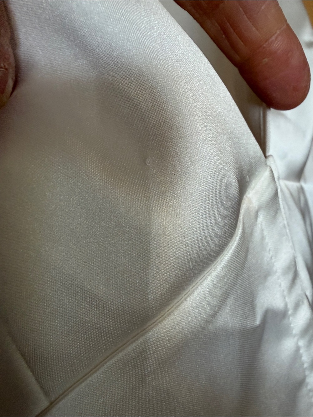 ZARA Off White Satin V-Neck Sleeveless Vest - Picture 6 of 13